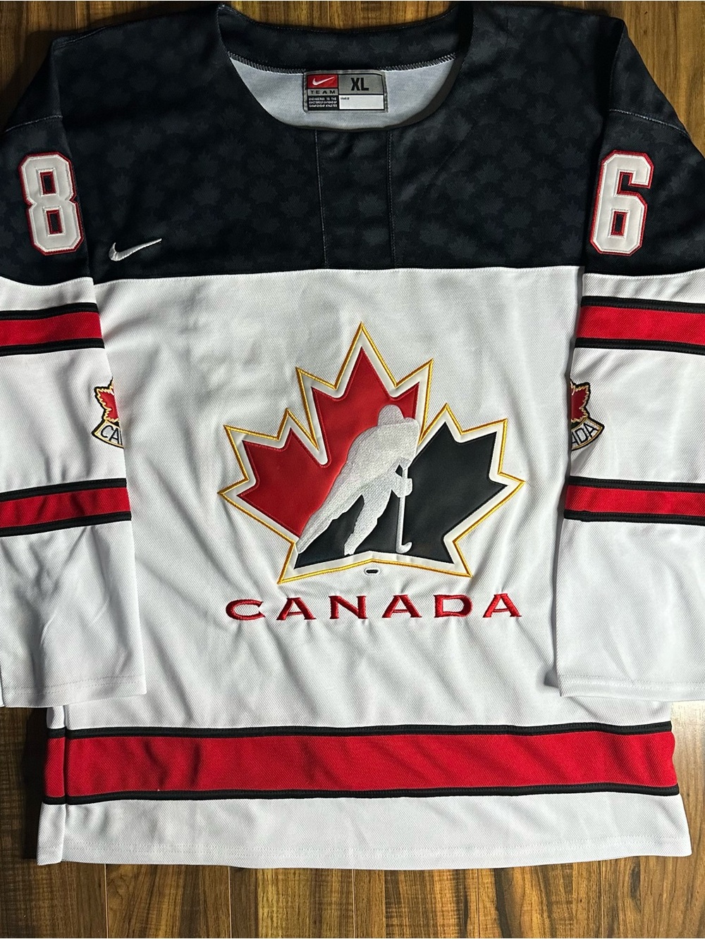 Nike Canada Hockey Jersey in White, Black, Red